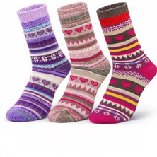 Çorap Kurdu 3'lü Kışlık Kalın Unısex Soket Çorap Set