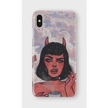 Lelia iPhone X/xs Uyumlu Baskılı Şeffaf Telefon Kılıfı | Koleksiyon: Queenmode Femme