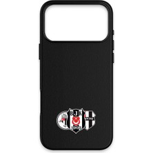 iPhone 17 Pro Uyumlu Beşiktaş Üç Arma Deri Magsafe Lisanslı Telefon Kılıfı