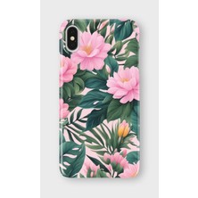Lelia iPhone Xs Max Uyumlu Baskılı Şeffaf Telefon Kılıfı | Koleksiyon: Floraluxe Botanica