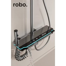 Robo A80015 Yeni nesil Ambiyans ışıklı Led göstergeli Dijital Duş Sistemi