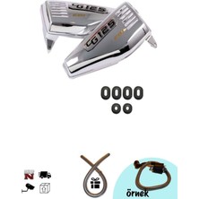 GMS Cg Nikel Yan Kapak + Lastik Takımı (+Buji Kablo Kılıfı)