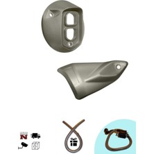 GMS Mondial Drift L 125 Egzoz Dekor Kapağı Yan+Arka Takım (+Buji Kablo Kılıfı)