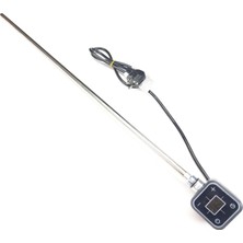 Sern 1000W Antresit Renk Kare Dijital HP013 Model Havlupan Isıtıcı Rezistans 230V L:720MM 1/2'' (Yarım Parmak)