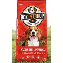 Boz Petshop’a Özel Yenilebilir Orta Segment Yetişikin Köpek Maması 15 kg Kuzu Etli Pirinçli
