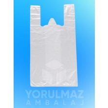 Yorulmaz Ambalaj Doku Şeffaf Orijinal Atlet Poşet Mini Boy 22×26 cm – Kalın & Dayanıklı Market-Manav Poşeti | 1 kg