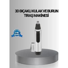 Shoplet Buğz Kişisel Burun ve Kulak Tıraş Makinesi 3D Kavisli Bıçak ve Kompakt Tasarım