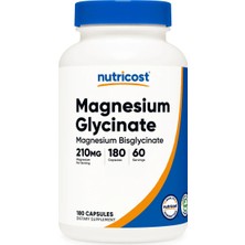 Nutricost Magnesium Glycinate 210MG 180 Kapsül ( Magnesium Bisglycinate )