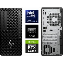 Hp Ws Z1 G1I Ultra 9 285K B34JSES-K0292 64GB 2tb Rtx A4000 16GB W11PRO Masaüstü Iş Istasyonu