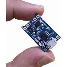 Voltaj TP4056 Micro USB Korumalı Lipo 18650 Pil Şarj Devresi