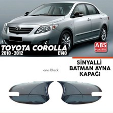 Tuning Vadisi Toyota Corolla E140 Fl Batman Yarasa Ayna Piano Black / 2010 - 2012 Sinyalli Araçlar Için