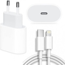 Apple Macbook Ipad Iphone 11 / 12 / 13 / 14 Pro Max Mini 20W Adaptör Kablo Usb-C Pd Hızlı Şarj Aleti