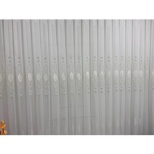 Nivemes Home Nivemeshome Elisya 3812 Gümüş Işıltı 1/2,5 Pileli  Bambu Tül Perde