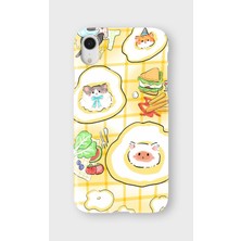 Lelia iPhone Xr Uyumlu Baskılı Şeffaf Telefon Kılıfı | Koleksiyon: Snacktoon Delight