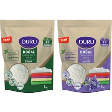 Duru Granül Matik Sabun 1 kg 25 Yıkama Klasik ve Lavanta Kokusuyla Hassas Temizlik 2'li Paket