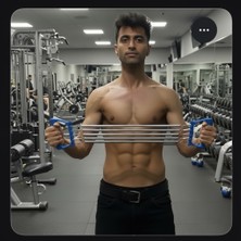 Helia Studio 5 Li Çelik Göğüs Yayı - Spor Egzersiz Fitness Yağ Yakma Aleti