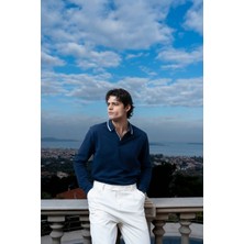 Erkek Basic Polo Yaka Çizgi Detaylı