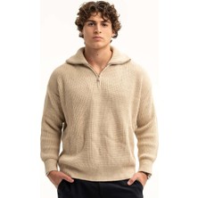 Erkek Yarım Fermuar Kazak