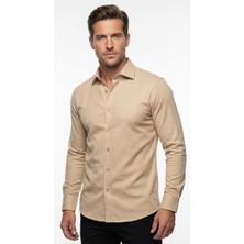 Plus Scorpion Erkek Beyaz Klasik Gömlek – Slim Fit, Düz Model, Şık Ofis & Günlük Kombin