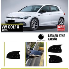 Tuning Vadisi Golf 8 Batman Yarasa Ayna Kapağı Piano Black / 2020+