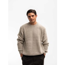 Erkek Basic Örgülü Kazak