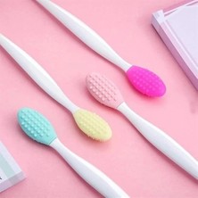 Shoplet Buğz 2 Adet Dudak Fırçası Peeling Etkili Gözenek  Siyah Nokta Temizleyici Akne Giderici Çift Yönl