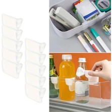 Shoplet Buğz 10'luşeffaf Buzdolabı Yan Kapı Düzenleyici Buzdolabı Dolap Içi Bölümleyici Aparatlar