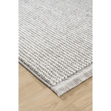 Deffino Home Krem Gri Iskandinav Bukleli Yumuşak Modern Minimalist Salon Koridor Mutfak Çocuk Oturma Odası Halısı