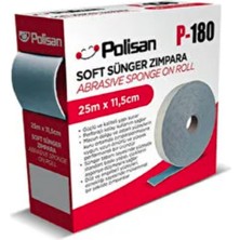 Polisan Soft Sünger Zımpara 180 Kum 25M x 11.5cm