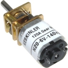 Keskinler Kga-12 6V 140RPM Redüktörlü Dc Motor