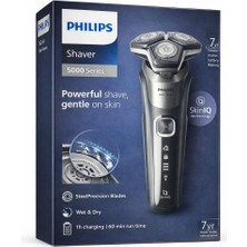 Philips 5000 Serisi Şarjlı Tıraş Makinesi – Skinıq Teknolojisi, Islak & Kuru Kullanım, 60 Dk Kablosuz