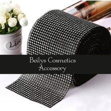 Boncukcu Abla 24 Sıra Plastik Içi Boş Taş Görünümlü Gofret Şerit Aplik (1 Metre)