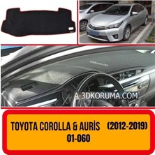 A3D Torpido Koruma Toyota Corolla E170/E180 (2012-2019) Torpido Korumaön Örtüsü Göğüs Panel Koruyucu Kılıfı Halısı
