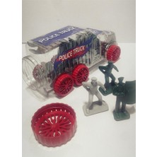 abnturk Polis Kamyonu ve Asker Figürleri Seti – Kapaklı Şeffaf Araç Kutulu, Eğitici Oyuncak 27 cm