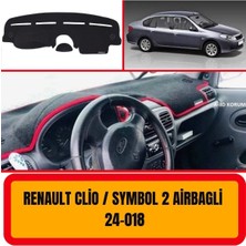 A3D Torpido Koruma Renault Clio 2 Symbol 2 - Airbagli Ön Gögüs Panel Torpido Koruma Koruyucu Kilifi Halisi Örtüsü Yedek