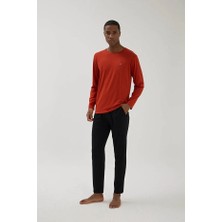 Kly Yumuşak Dokulu Uzun Kol Erkek Pijama Takım 26105