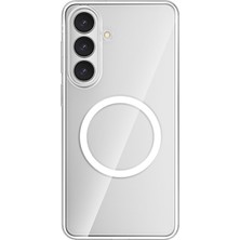 Galaxy S26 Uyumlu Kılıf M-Safe Şarj Özellikli Transparan Sert Pc Wlons Pita Kapak Şeffaf