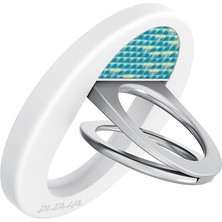 Pitaka Aramid Fiber Glints Of Gold Serisi Magez Grip 3 Magnetik Ring Stand Telefon Tutucu Mavi