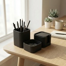3'lü Minimal Ofis & Çalışma Masası Organizer Seti