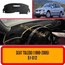 A3D Torpido Koruma Seat Toledo (1999-2005) Torpido Korumasi Koruyucu Kilifi Halisi Örtü Gögüs Panel