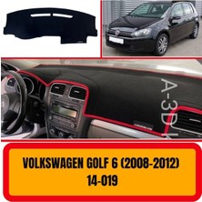 A3D Torpido Koruma Volkswagen Golf 6 2008-2012 Ön Örtüsü Göğüs Panel Torpido Koruma Koruyucu Kılıfı Halısı Yedek Parça