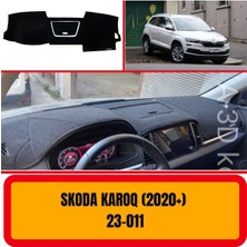 A3D Torpido Koruma Skoda Karoq (2020+) Ön Gögüs Panel Torpido Korumasi Kilifi Halisi Koruyucu Örtüsü