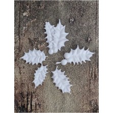 Yılbaşı Kokina Esnek Aplik 5 Parça NO:HS35 Ahşap, Mobilya Yenileme, Mobilya Süsleme 8X2CM 4x1 cm