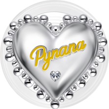 Pynana Bubbleheart 360 Derece Dönebilen Magnetik Ring Stand Telefon Tutucu Gümüş