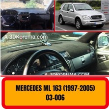 A3D Torpido Koruma Mercedes -Benz W163 1997-2005 Ön Torpido Koruma Koruyucu Kilifi Halisi Örtüsü Aksesuarları Yedek