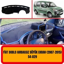 A3D Torpido Koruma Fiat Doblo 2007-2015 Airbagsiz Double Ekran Ön Örtüsü Göğüs Panel Torpido Koruma Koruyucu Kılıfı