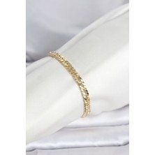 Solenya cm 14K Gold Renk Kalın Zincir Model Kadın Bileklik