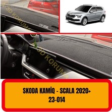 A3D Torpido Koruma Skoda Kamiq - Scala 2020 Ön Gögüs Panel Torpido Korumasi Kilifi Halisi Koruyucu Örtüsü