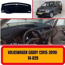A3D Torpido Koruma Volkswagen Caddy (2015-2019) Ön Gögüs Panel Torpido Korumasi Kilifi Halisi Koruyucu Örtüsü