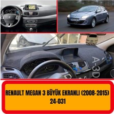 A3D Torpido Koruma Renault Megane 3 2008-2015 Ekranlı Ön Gögüs Panel Torpido Koruma Koruyucu Kilifi Halisi Örtüsü